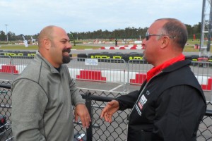 Seesemann and MAXSpeed’s Richard Boisclair discuss 2014 while enjoying the racing at the Rotax Max Challenge Grand Finals