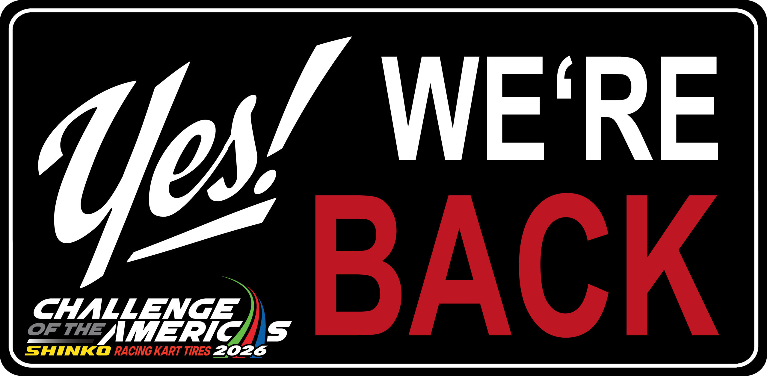 graphic announcing our return to Facebook